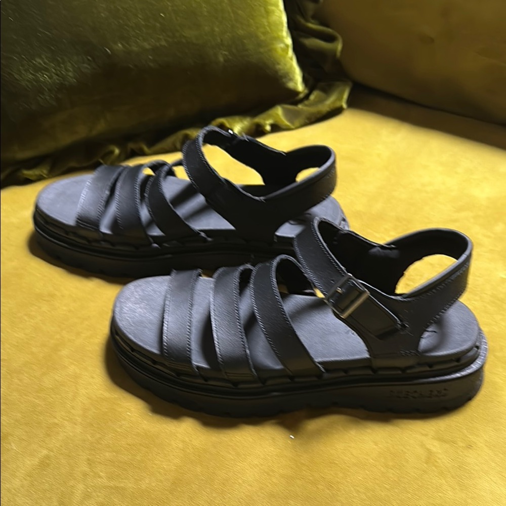 Kids Black Sandals